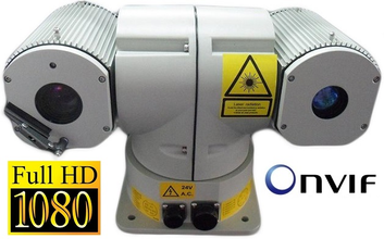 TKPTZ-700L Поворотная мегапиксельная IP-камера с дворником и подсветкой до 2000м