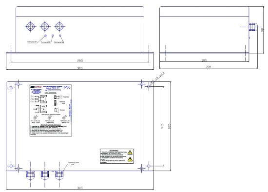 Габаритные размеры TKUPS-12-7